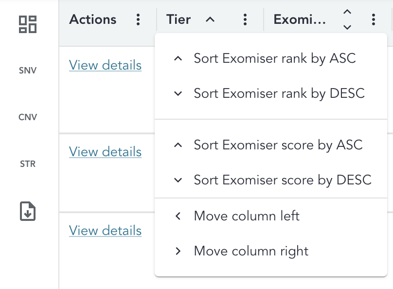 sort-exomiser